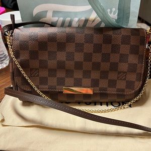 Authentic Louis Vuitton Damier Ebene Favorite MM